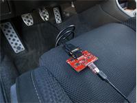 WIG-09555. OBD-II UART. THIS BOARD ALLOWS YOU TO INTERFACE WITH YOUR CAR’S OBD-II BUS. IT PROVIDES YOU A SERIAL INTERFACE USING THE ELM327 COMMAND SET AND SUPPORTS ALL MAJOR OBD-II STANDARDS SUCH AS CAN AND JBUS. [SPF OBD-II SERIAL UART BOARD]