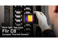 Thermal Imaging Camera 5MP, Spectral Range:7.5–13μm, Detector Pitch:12μm, Screen Size:3.5", WiFi, Bluetooth, USB2.0 Type-C connector, Display Resolution:640×480 Pixels, FOV:71.5°×56° (84° Diagonal), Object Temp Range:-20°C~450°C, 138×84×34mm [FLIR C8]