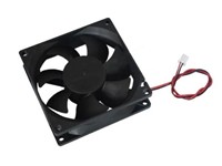 Fan 80x80x25mm 12VDC Sleeve Bearing AF=39.8(CFM) 2800RPM 0.28A 26DBA. 200mm Cable with 2 Pin (PH-2.54) Connector [BDD FANDC012080-25]