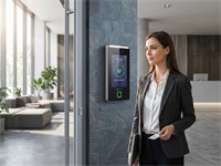 Hikvision Face Recognition Terminal 4.3inch Touch Screen 2MP, 1xRJ45 10M/100M Self-Adaptive, Card Capacity:3000, Face Capacity:3000, Fingerprint Capacity:3000, Card Type:M1, WiFi, RS485/USB, Built-in Access Controller, Wiegand, 12VDC to 24VDC 2A [HKV DS-K1T341CMFW]