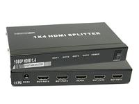 HDMI SPLITTER 4 PORT (1 INPUT 4 OUTPUTS ) FULL HD 1080P 3D INCLUDES POWER ADAPTER [HDMI SPLITTER 1 TO 4 #TT]