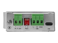 An Industrial CANFD to RS485/RS232 Converter Gateway. It Supports CANOPEN and Modbus Protocols for Reliable Communication Between CANFD Networks And Serial RS485/RS232 Devices in Industrial Automation [USR CAN316 CANFD TO RS485/RS232]