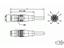 Cordset Shielded M12 X-Coded Male Straight 8 Pole Male Open Ended Cat 6A 2M PUR Cable. [142M2X10020]