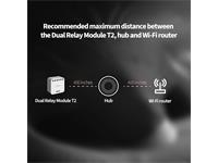 Aqara Dual Relay Module T2, Wireless Protocol:Zigbee, Operating Temp:-10°C~40°C (14°F~104°F), Operating Humidity:0~95% RH, No Condensation, Zigbee Operation Frequency:2405~2475MHz, Requires AQ-HUB-E1, AQ-HUB-M1S-G2, AQ-HUB-M2, AQ-HUB-M3, AQ-HUB-CAM [AQARA DUAL RELAY MODULE T2]