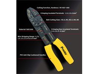 7-in-1 Multi-Function Heavy Duty Wire Stripper/Crimper 235mm [PRK 8PK-313B]
