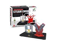 Science Museum Steam Engine Kit, This product uses an alcohol Lamp to Heat Water in a Confined Space. The water is Heated and Vaporized Into Water Vapor while Expanding in Volume, Generating Air Pressure to Push the Piston to Move. Recommended Age 14+ Yea [EDU-TOY STEAM ENGINE]