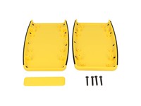 ABS Enclosure 147x89x24mm Soft Side Yellow [1553DYLBK]