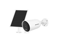 Hikvision 4MP 4G Solar Camera 2.8mm Lens, 30m IR, AOV:24/7 Video Recording, 1/3"CMOS, Smart Hybrid Light, BLC/HLC/ 3D DNR, WDR, Built-in Mic & Spkr, 8W Solar Panel, 9000mAh Lithium Batt, Human/Vehicle Detection, IP66 [HKV DS-2CFS04/4G (2.8MM)]