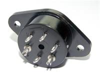 6 way Female Socket for Panel Mounting with 2-hole Flange [MEB60HS]
