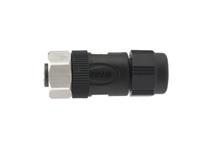 Circlar Connector M12 B COD Cable Female Striaght. 5 Pole Screw. Clamp Terminal PG11 Cable Entry - Stainless Steel Coupling IP67 [CM12BF5S-CW/11-SS]