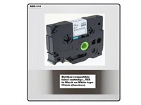 Brother Compatible Label Cartridge, TZE in Black on White Tape 18mm (8metres), AZE-241 =BRH TZE 241 [AZE-241]