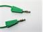 Test Lead - Green - 500mm - PVC 1mm sq. -  4mm Stackbl 'Lantern' Banana Plugs  19A-30VAC/60VDC [XY-ML50/1E-GRN]