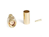 Coaxial SMA Male In-line Connector 50 ohm Crimp for Cable : 5mm RG58 [32S101-306RP]