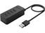 4 PORT USB2.0 HUB BLACK [ORICO W5P-U2-100-BK-BP]