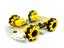 60mm Aluminum Alloy Mecanum Wheel Chassis- 25.5cm Long X15cm Wide. With 4 X 3-6VDC TT Motors. [CMU 4WD MECANUM CHASSIS KIT-1]