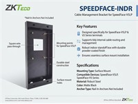 ZKTECO Cable Management Bracket for speedface-V5LP, Surface Mount, Nail-In Anchors Not Included [ZKT SPEEDFACE-INDR]