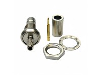 Coaxial SMB Female Front Mounting Rear Entry Connector 50 ohm Crimp [24SMB-50-1-10/133]