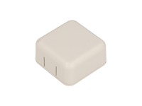 ABS Plastic Miniature Enclosure - Snap-Fit / Wall-Mount 40x40x20mm Unvented IP30 - Grey [1551SNAP1GY]