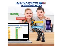 The Robot Kit is Built on an ESP32 Platform with an Aluminium Alloy Frame. It allows Students to Build and Program their OWN Biped Robot, Providing an Excellent Introduction to Robotics, Electronic Engineering, and Programming. [ACEBOTT BIPED ROBOT KIT QD021]