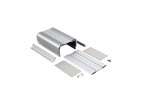 160x110x60,8mm Extruded Heat Dissipating Clear Anodized Aluminium Enclosure with Metal End Plates [1455NHD1601]