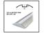 LED Curved Aluminium Profile ,56,7mm Width x 8,47mm Height, Milky Cover 1MT [LED ALUM PROF 56X8 SM CURV 1MT]