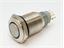 VANDAL RESISTANT PUSH BUTTON SW 19mm MOM  FLAT BUTN. 1n/o – 1n/c  5A-250VAC -IP65- STAINLS STEEL - SCW TERM. (ANTI VANDAL) [AVP19FWM3S]