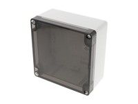 Polycarbe Enclosure 120 x 120 x 60mm Smoke Lid Grey Body IP66 [1554N2GYSL]