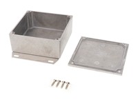 Enclosure Diecast Aluminium Unpaint 92X92X42MM Bottom Flange IP54 [1590YF]