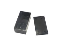 Enclosure ABS 130X70X44 "S20" Black No Ribs [BT2B NO RIBS]