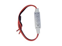 LED Dimmer Controller 3 Button for Single Colour 12V to 24V LED Lights, 14.4W [HKD LED MONO MINI CONTROLLER]