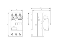 Siemens Voltage Transformer With Circuit Breaker 1,4/6A - 1 C/O [3RV1611-1AG14]