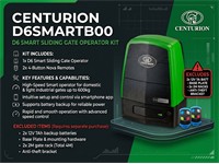 Centurion D6 Smart gate motor + 2X4 Button nova remotes , excludes 2X12V7A BATT - Base plate - 2X2M Racks - Anti-theft bracket [CEN D6SMARTB00]
