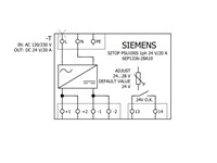 SITOP DIN Rail Stabilized Power Supply Input: 120/230 V AC Output: 24 V DC/20A [6EP1336-2BA10]