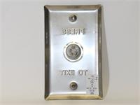 EXIT SWITCH ,RECTANGULAR STAINLESS STEEL PLATE 19MM, VANDAL PROOF , NO LED [EXIT SW 19MM RCT]