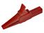 Croc Clip Red   4mm Safety Ful. Insul. - 25mm Jaw Opening. CATIII 10A/1KVAC. [XY-AK2B-25E RED]