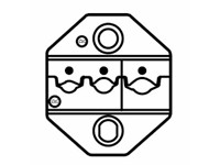 DIE FOR VINYL INSULATED TERMINALS W/O COPPER SLEEVE (AWG 22-18/16-14/12-10) (DIN 0.5-1.0/1.5-2.5/4.0-6.0MMSQ) [PRK CP-236DR]