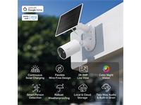 TP-LINK Tapo Solar-Powered Security Camera Kit - Camera 2K 3MP 1/2.8” CMOS Starlight Sensor-850nm IR LED (30ft /9.1m)- Color Night Vision-2xSpot Lights-Built-In Microphone & Speaker-2.4GHz WI-FI-6400MAH Lithium-ion Batt-solar Panel:5.2V 2.5W, IP65 [TP-LINK TAPO C410 KIT]