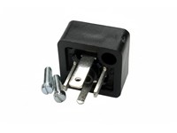 Valve Connector - Cube Female DIN43650-C - 3 Pole + Earth 6A 250VAC/VDC -40deg.C to +125deg.C to achieve IP65 BLACK (933111100) [GSSNA300 BK]