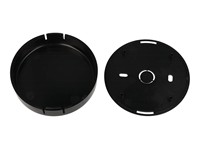 ABS Plastic Miniature Enclosure - Snap-Fit / Wall-Mount Round 80x20mm Unvented IP30 - Black [1551SNAP13BK]