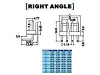SIL Header Right Angle Type • 3.96mm • 2 way • Mates with : XY-135-02HT [XY135-02RT]