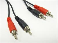 PATCH CORD 2RCA TO 2RCA 5M [PATCHC 2X2RCA5]