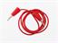 Test Lead - Red - 1M - PVC 0,75mm sq. -  4mm Stackbl 'Lantern' Banana Plugs  15A-30VAC/60VDC [XY-ML100/075E-RED]