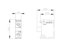 LED Module With integrated LED 110 V AC, Green, Screw Terminal, For Front Plate Mounting [3SU1401-1BC40-1AA0]