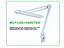 DIMMABLE WORK LAMP LED , MODERN DESIGN , WHITE FRAME WITH BLUE LED TRIM , TABLE CLAMP MNT ,EXTRA HIGH  LUMINOUS SMD LED X 60PCS  ,  220-240VAC 50HZ 14 WATTS. [WLP-LED1460CTED]