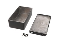 Diecast Alluminium Black 153 X 83 X 52MM + Flanged Lid [1590P1FLBK]