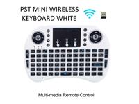 Miniature Backlight Wireless Keyboard with Integrated Mouse. Ideal for Raspberry PI, KODI and General Multi Media. [PST MINI WIRELESS KEYBOARD WHITE]
