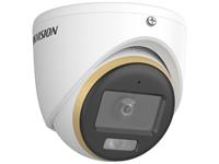 Hikvision Smart Hybrid Light ColorVu Turret Fixed Camera 2MP 2.8mm Lens, 20M, PAL/NTSC, Res:1920×1080, 3D DNR, ICR, Lens Mount:M12, STD/HIGH-SAT/HIGHLIGHT, TVI/AHD/CVI/CVBS, Metal, WDR/BLC/HLC, 12VDC, IP67 [HKV DS-2CE70DF3T-LMFS (2.8MM)]