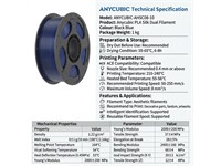 Anycubic PLA Silk Dual Filament 1.75mm 1KG Black Blue [ANYCUBIC-AHSC08-10]