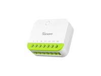 Dual Gang ZIGBEE 3.0 Smart Wall Switch with Two Independently Controlled Relays (10 A Per Channel, 16 A Total). Fits Behind Standard Switches, Supports External Switch Inputs, Acts as a ZIGBEE Router to Strengthen Mesh Coverage. Requires a ZIGBEE Hub [SONOFF MINI-ZB2GS MINI DUO 2GANG]