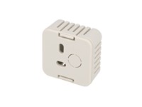 ABS Plastic Miniature Enclosure - Snap-Fit / Wall-Mount 40x40x20mm Vented IP30 - Grey [1551V1GY]